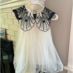 Girls butterfly tulle cotton wings dress size 5